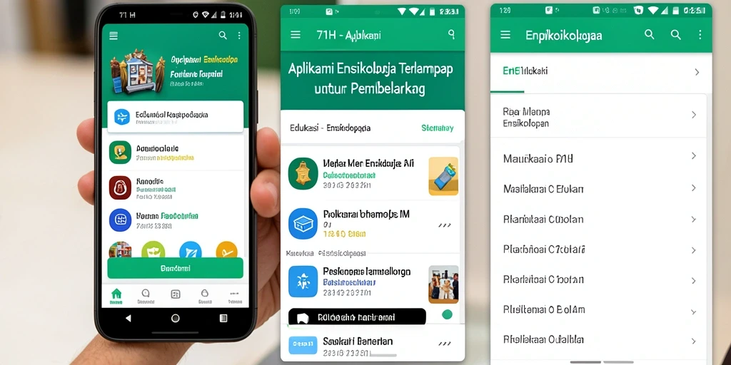 Tampilan antarmuka aplikasi 71H yang informatif dan ramah pengguna.
